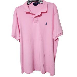 Polo Ralph Lauren Shirt For Men Size XL Pink Short Sleeve